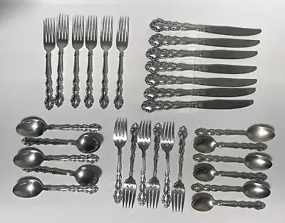 Vintage Oneida Community Modern Baroque Silverplate Flatware 30 Pcs • $48