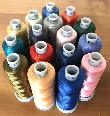 Madeira Polyneon 40 Machine Embroidery Thread - 16 X 1000 M -100% Polyester • £20