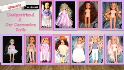 Chad Valley Design A Friend/Our Generation 18  Dolls Various Options • £17