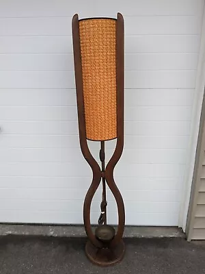 Vintage Mid Century Modern Danish Wood Floor Lamp  • $1149.99