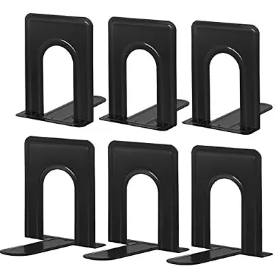 HappyHapi Bookends Metal Bookend For Shelves Non-Skid Book End To Hold Books ... • $19.04