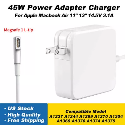 45W L-tip Power Charger For Apple MacBook Air 11  13” 2008-2010 2011 A1374 A1375 • $10.49