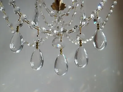 £9.95 • Buy *SET OF 5* Chandelier Glass Crystal *Crystal Clear Orb* + 14mm Droplet