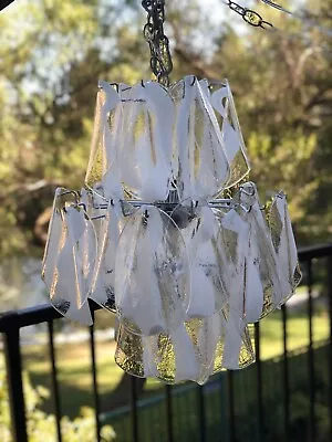 Vintage Murano Glass Mazzega  Rondini Chandelier Italian Chandelier • $2200