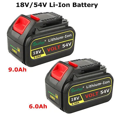 £16.59 • Buy 18V 54V 6.0Ah 9.0A Li-ion Power Tool Battery Replace For Dewalt XR DCB546 DCB547