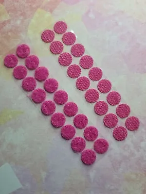 Pink Self Adhesive Velcro Dots 10mm X 18 • £3.50
