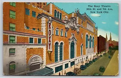 New York City~The Roxy Theater Exterior View~PM 1935~Manhattan Pub Vtg Postcard • $3.49