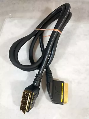 High Quality SCART Cable / Lead - Monster SV1 - 2M - Gold Connector Pins • £4.99