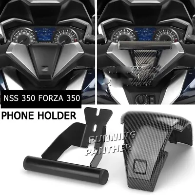 FOR HONDA NSS 350 Forza 350 2021-2023 Carbon GPS Holder Handle Bar Mount Bracket • $62.69