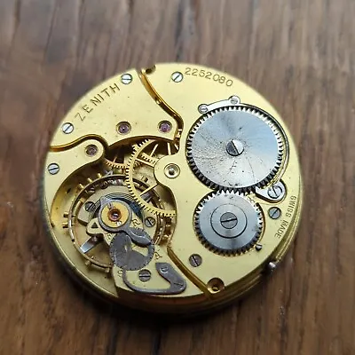 Zenith Pocket Watch Movement For Parts Or Repair Broken Balance (F233) • £32.99