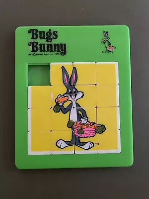 Vintage 1979 Bugs Bunny Warner Bros Sliding Puzzle Slide Puzzle Game • $25