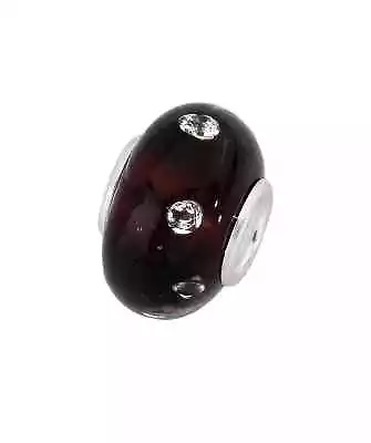 £21.50 • Buy Amore & Baci Murano Zirconia Beads Sterling Silver