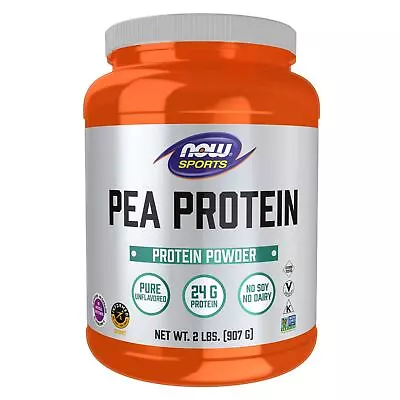 NOW FOODS Pea Protein Pure Unflavored Powder - 2 Lbs. • $30.07