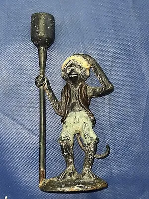 Vintage Cast Iron Monkey Candle Holder • $24