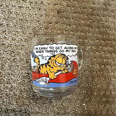 1978 Vintage McDonalds Garfield And Odie Glass Mug Coffee Cup Jim Davis • $9.99