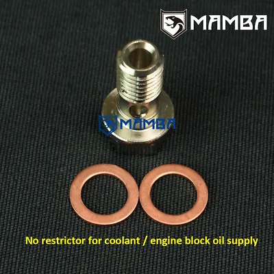 MAMBA Turbo Oil Feed Engine Block Supply Banjo Bolt For MAZDA 323 GTX MX5 MIATA • $23.40