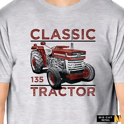 Classic Tractors Massey Ferguson 135 Inspired Retro T-Shirt • £17.50