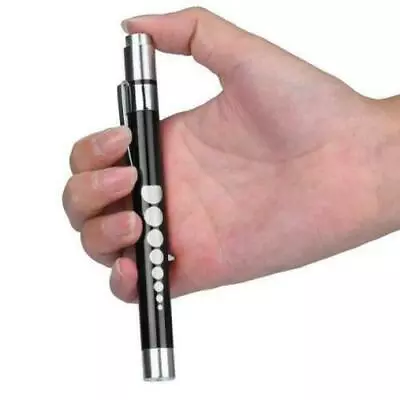 LED Flashlight Pen Mini Penlight Pocket Portable Light With Clip Torch Lamp Lot • $6.99