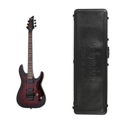 $748 • Buy Schecter Omen Elite 6 FR Electric Guitar Cherry Burst With Schecter Case