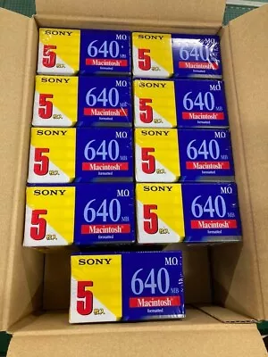 [ New ] SONY MO 640MB Magneto Optical Disk Macintosh Format Lot Of 45 JAPAN • $172.80