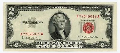 1953-B Series $2 Dollar Bill Red Seal Note - AU • $14.50