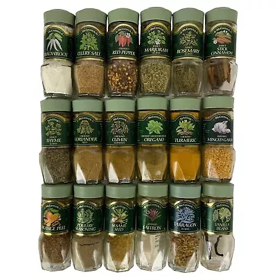 Vintage McCormick Spice Jars Green Lid Label Kitchen Decor Staging YOUR CHOICE • $9.99