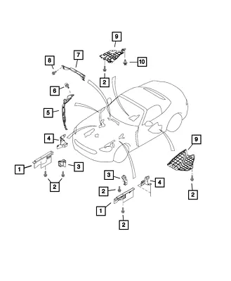 Genuine Mopar Torque Box Shield Right 68329111AA • $76.49