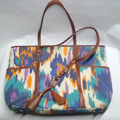 Rafé New York Shoulder Handbag Multi Color Southwestern Aztec Tassels - Large • $49