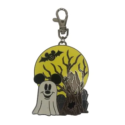 Disney Parks Ghost Mickey Mouse Medal For Lanyard & Pins Bat Cemetery Halloween • $17