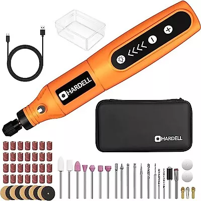 Mini Cordless Rotary Tool Kit 61 Accessories 5 Speed 3.7V Battery Drill Etching • $34.95