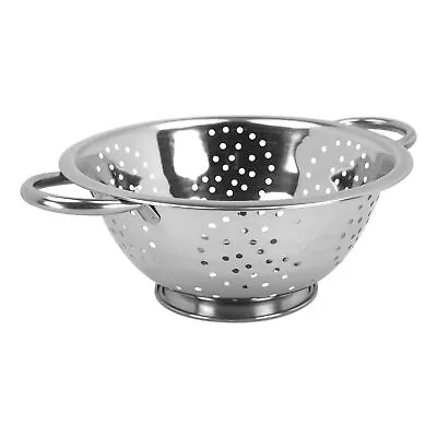 Home Basics Stainless Steel Deep Colander Silver 3 Quart • $14.69