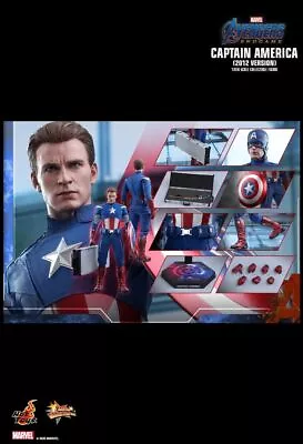 Hot Toys Mms563 Avengers: Endgame Captain America (2012 Version) 1/6th Scale • $421.76