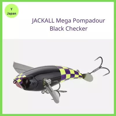 JACKALL Mega Pompadour Color Black Checker Weight 2.2 Ounces From Japan New RZ • $81.68