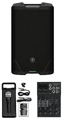 Mackie SRT215 15” 1600w Powered DJ PA Speaker W/Bluetooth+4-Ch. Mixer+Microphone • $678.95