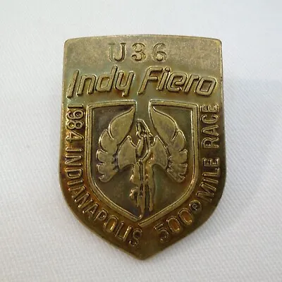 1984 Indianapolis 500 Bronze #U36 Pit Badge Pontiac Fiero Rick Mears Team Penske • $79.99