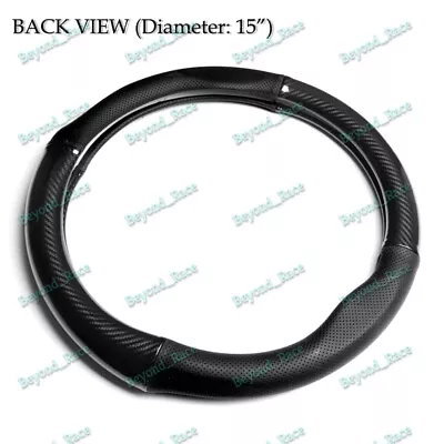 Quality Leather Carbon Fiber Sty Car Steering Wheel Cover For All VOLKSWAGEN 15  • $32.88