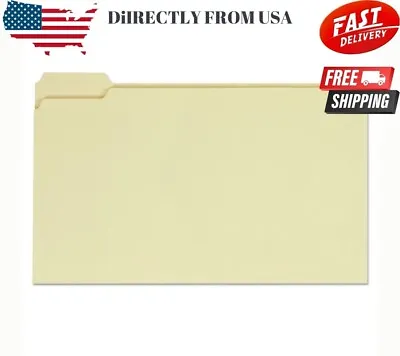 UNIVERSAL File Folders 1/5 Cut Assorted One-Ply Top Tab Legal Manila 100/Box • $17.73