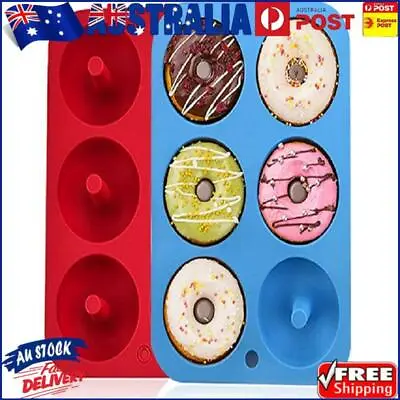 $12.64 • Buy Silicone Donut Maker Molds, 6 Cavity Non-Stick Silicone Baking Tray Mould