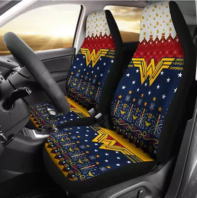 Wonder Woman Super Hero Car Seat Covers (set Of 2) • $54.99