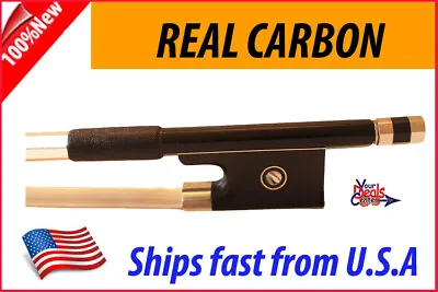 YDC New Genuine Carbon Fiber Violin Bow  1/2  --Black Model CVN210C • $66.95