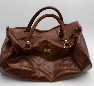 1987 Classic Pro-Am Faux Leather Duffle Gym Bag By Miller Golf Inc Brown Vintage • $36.39