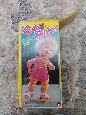 Vintage Doll Baby Skates 1982 Original Box 15  Mattel Wind Up No. 5912 - NOS • $27.99
