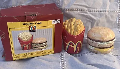 Big Mac & Fries Salt & Pepper Shaker Set Collectible 1997 Treasure Craft In Box • $22.99