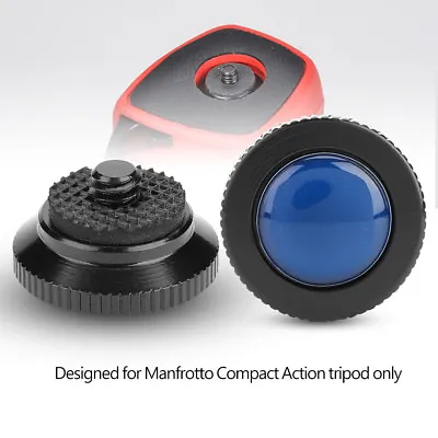 1/4in Screw Round Quick Release Plate For Manfrotto Compact Action Tripod F3 New • £10.92