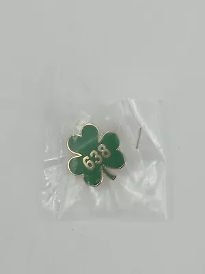 New York Steamfitters Local Union 638 Pin Button Shamrock Clover Pin Green Award • $14.99