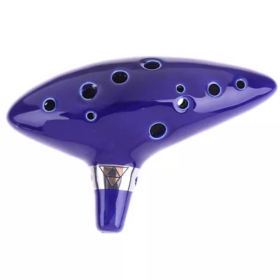 12 Hole Ocarina Ceramic Alto C Of Ocarina Flute Blue Ocarina Musical InstrumBDA • $25.94