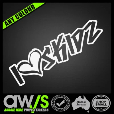 $7 • Buy I Love Skidz Sticker Decal For Drift Car Ute Burnout Hoon Jdm Slide Rims Send It