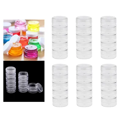 £14.36 • Buy 6 X 5 Stackable Screw Top Jar Stacking Container, Balm, Crafts, Cream, Glitter