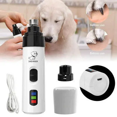 Pet Dog Cat Nail Claw Grooming Grinder Trimmer Electric Nail File Tool Cutter UK • £10.28