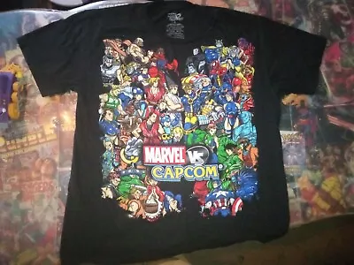 Marvel Vs Capcom T-Shirt Size Large Very Rare 2011 Spider-Man X-Men Mega Man • $70